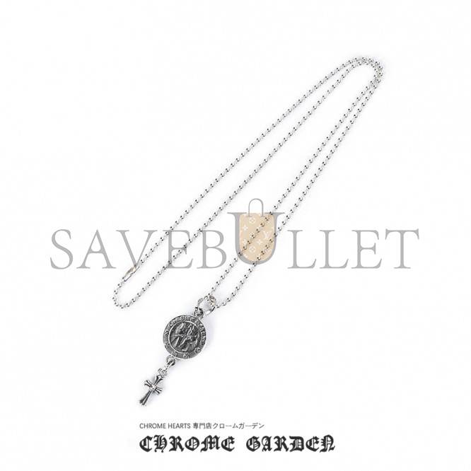 CHROME HEARTS ANGEL MEDALLION BABY CROSS CHARM