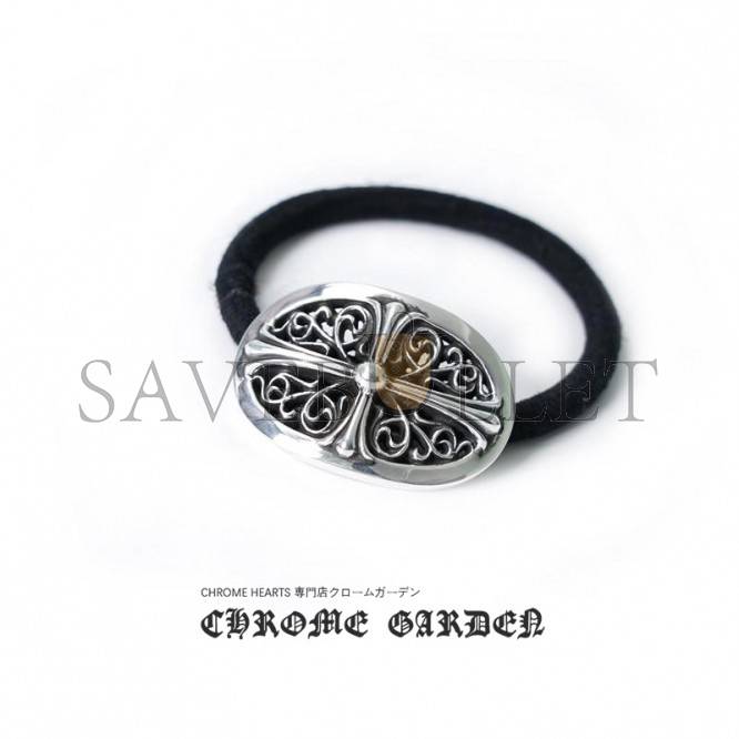 CHROME HEARTS TINY FLORAL HAIR TIE