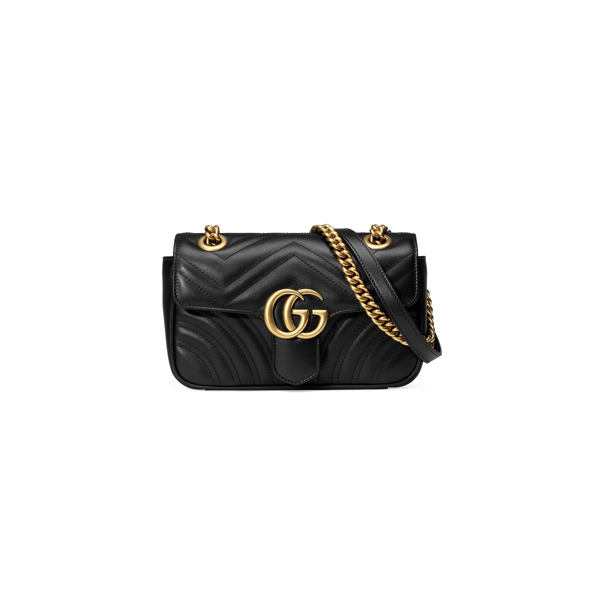 GUCCI GG MARMONT MATELASSÉ MINI BAG 446744  (23*14*6cm)