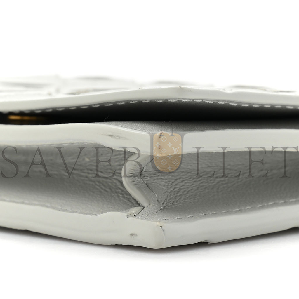 BOTTEGA VENETA NAPPA INTRECCIATO CARD CASE AGATE GREY (11*9*2cm)