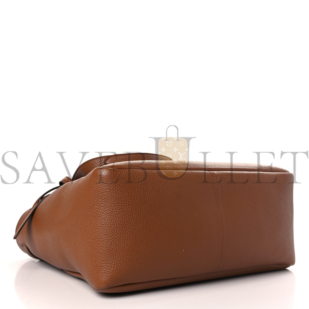 PRADA VITELLO DAINO FLOU DYNAMIQUE TOTE COGNAC (32*27*14cm)