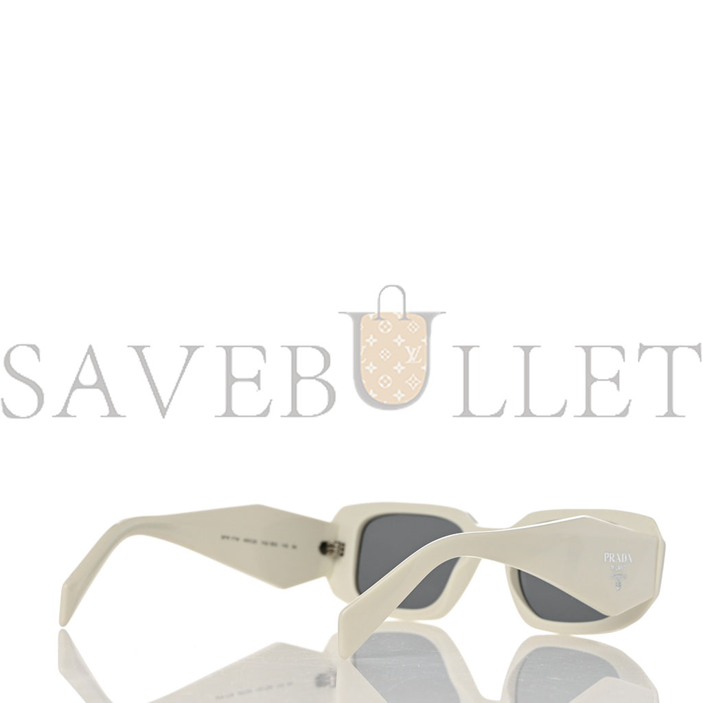 PRADA ACETATE SYMBOLE SUNGLASSES SPR 17W WHITE