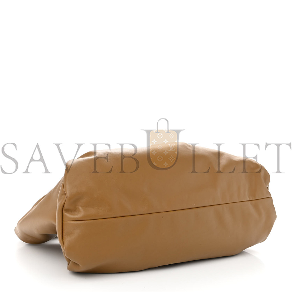 BOTTEGA VENETA SMOOTH BUTTER CALFSKIN SMALL THE SHOULDER POUCH MOUTARDE  (38*17*11cm)