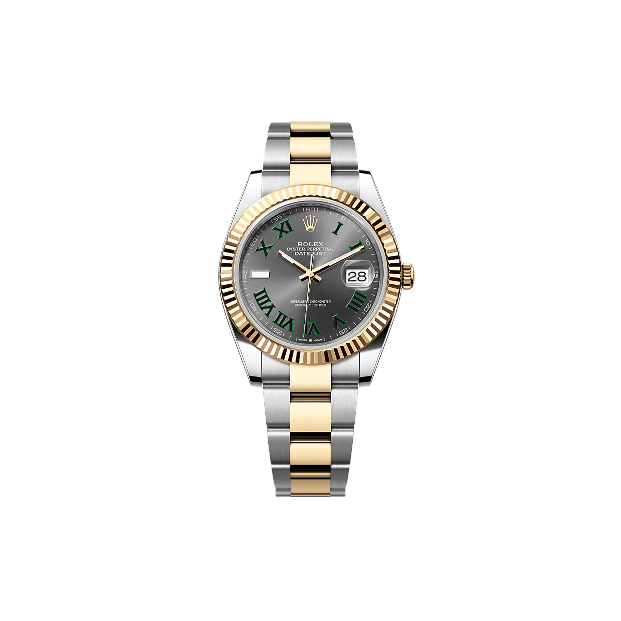 ROLEX DATEJUST 41 OYSTER, 41 MM, OYSTERSTEEL AND YELLOW GOLD WATCH 126333