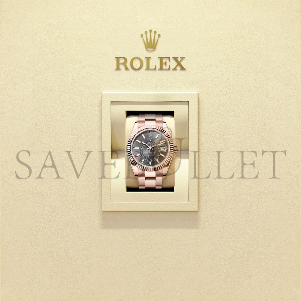 ROLEX SKY-DWELLER OYSTER, 42 MM, EVEROSE GOLD WATCH 336935