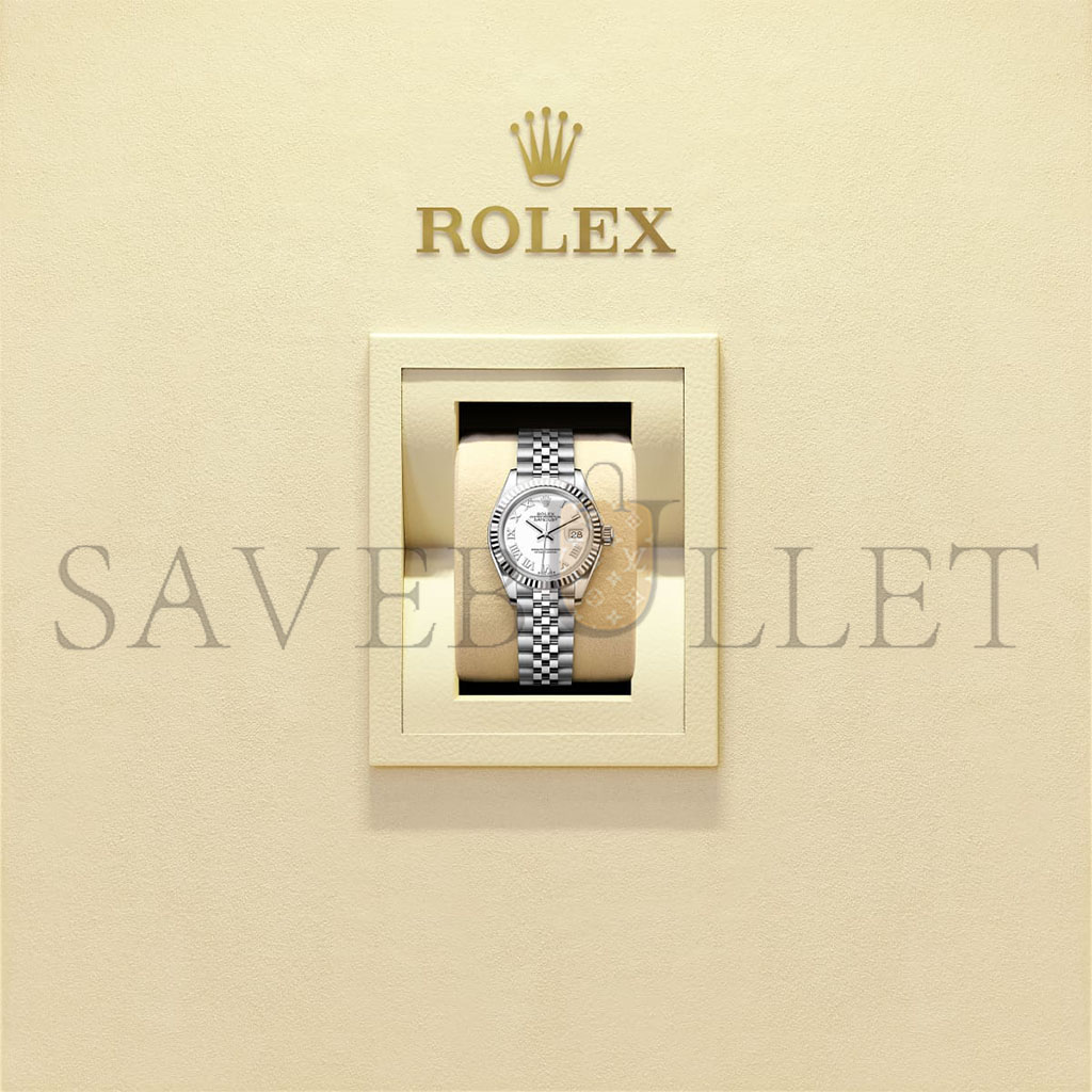 ROLEX LADY-DATEJUST 28 MM, OYSTERSTEEL AND WHITE GOLD WATCH 279174