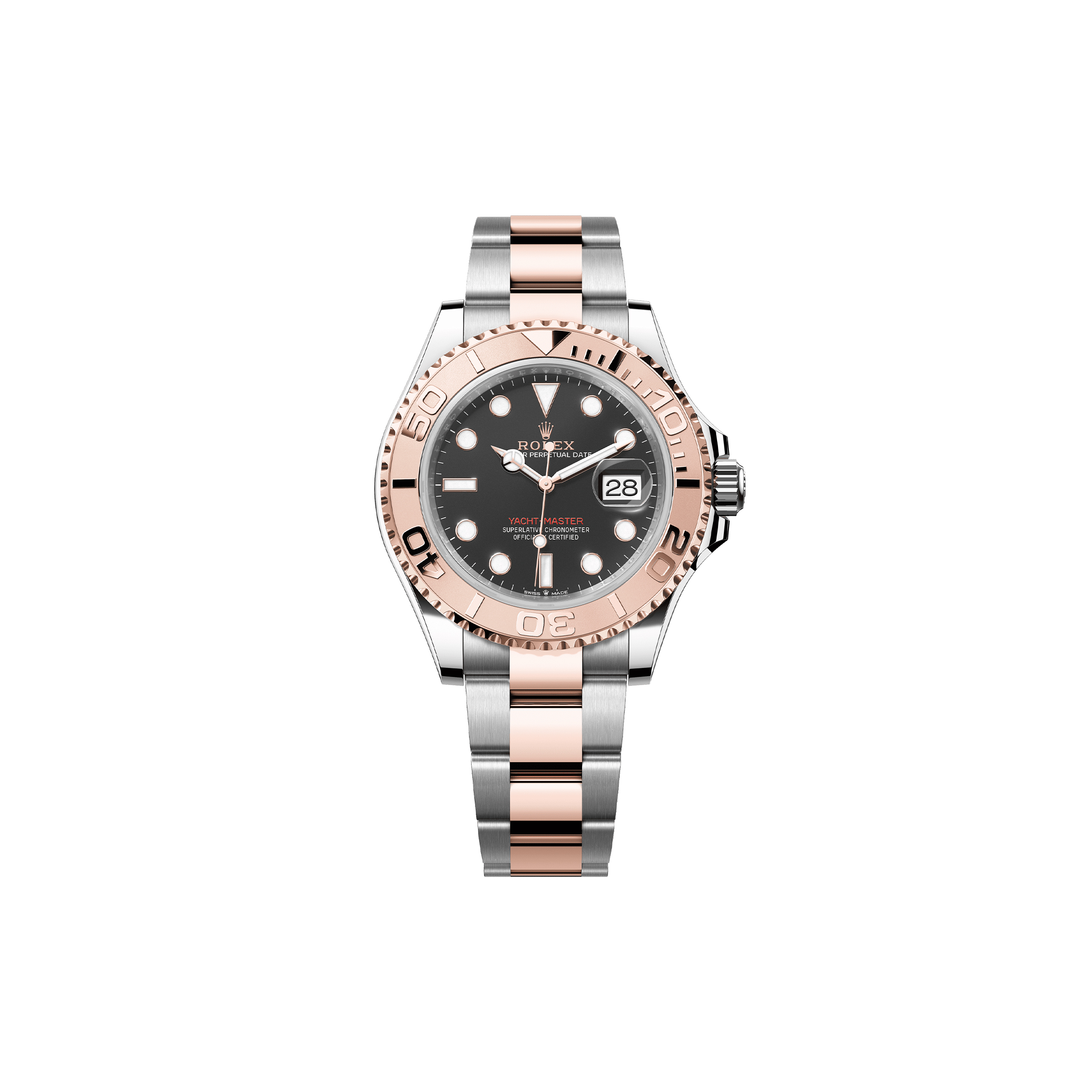 ROLEX YACHT-MASTER 40 OYSTER, 40 MM, OYSTERSTEEL AND EVEROSE GOLD WATCH 126621