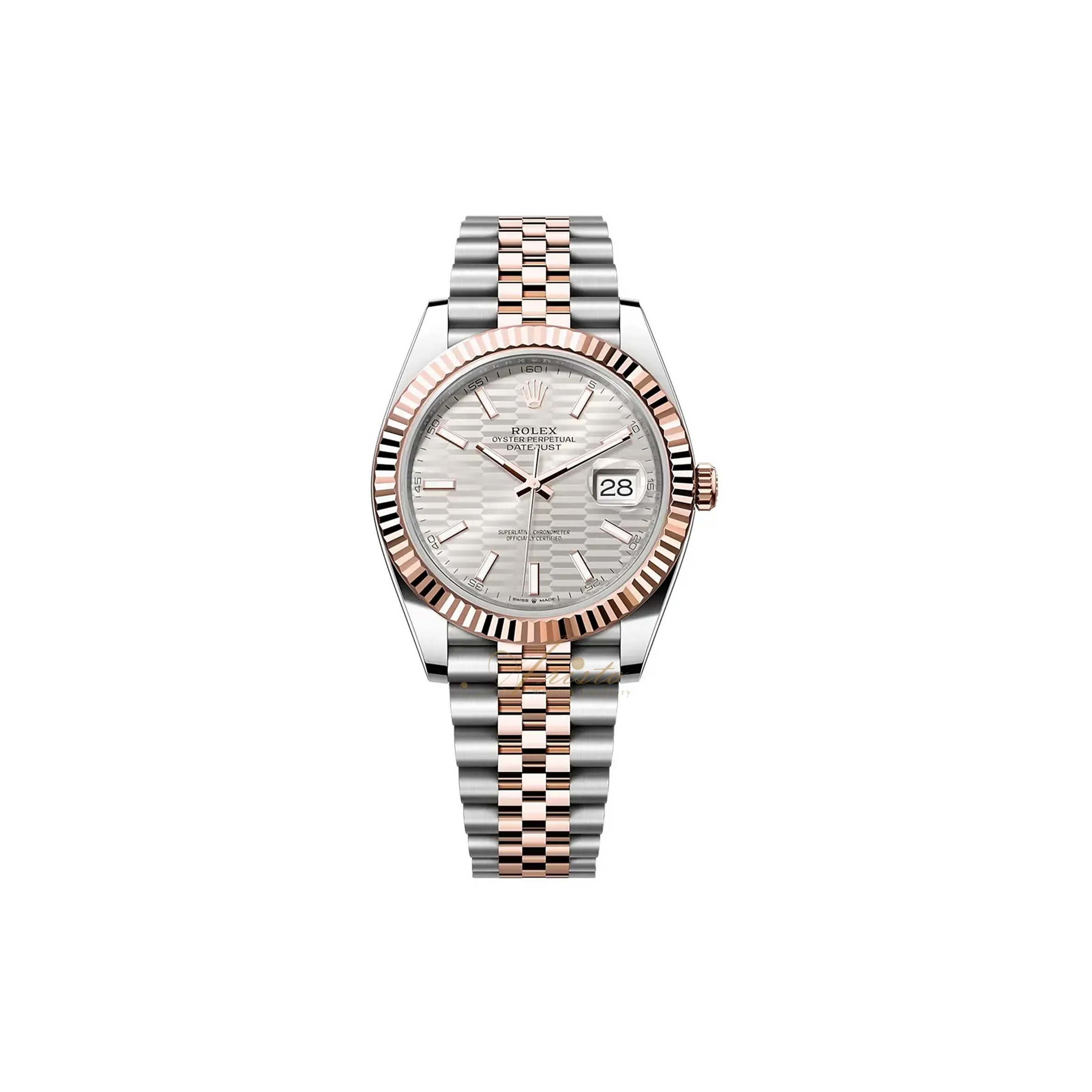 ROLEX DATEJUST SILVER DIAL WATCH 126331-0018