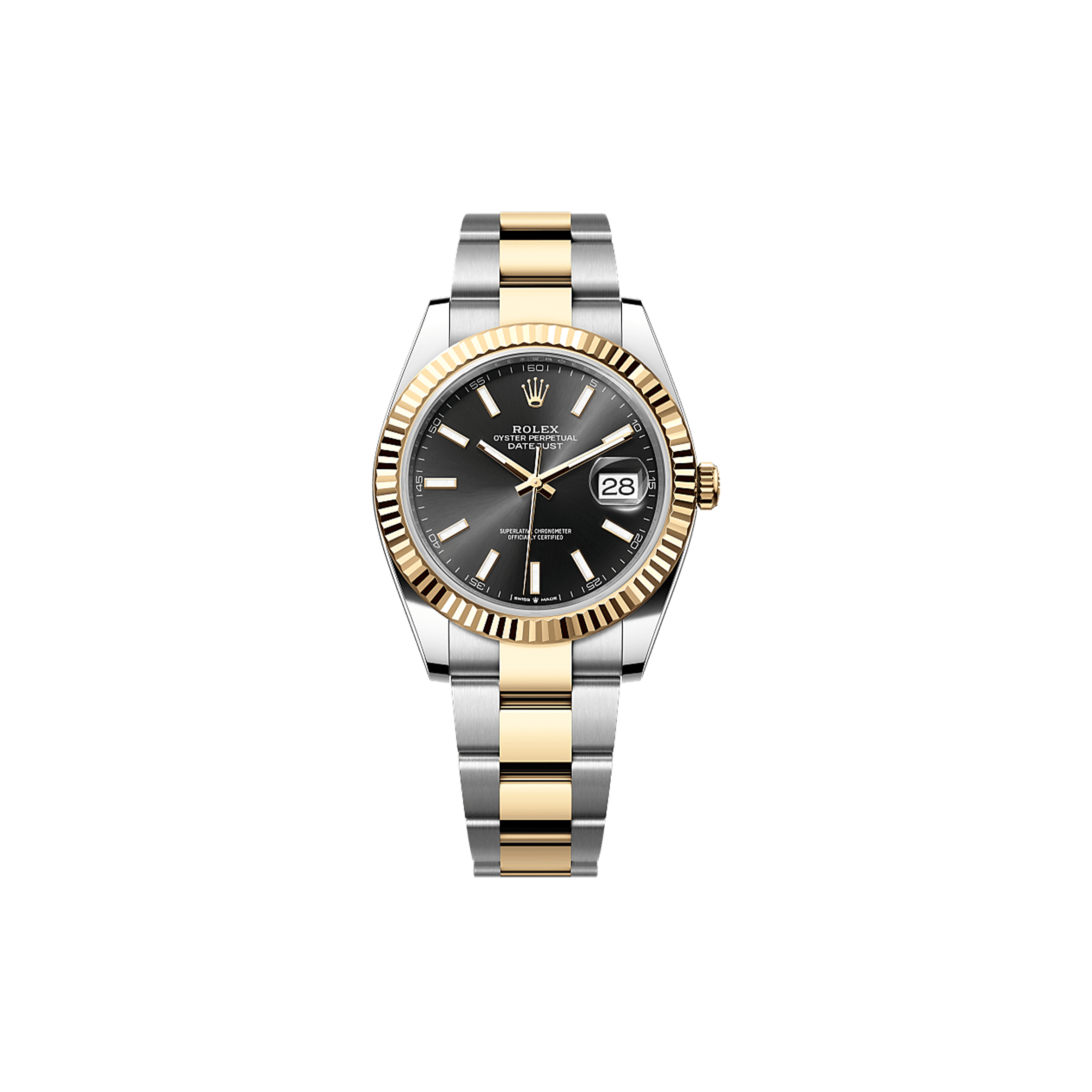 ROLEX DATEJUST 41 OYSTER, 41 MM, OYSTERSTEEL AND YELLOW GOLD WATCH 126333-0013