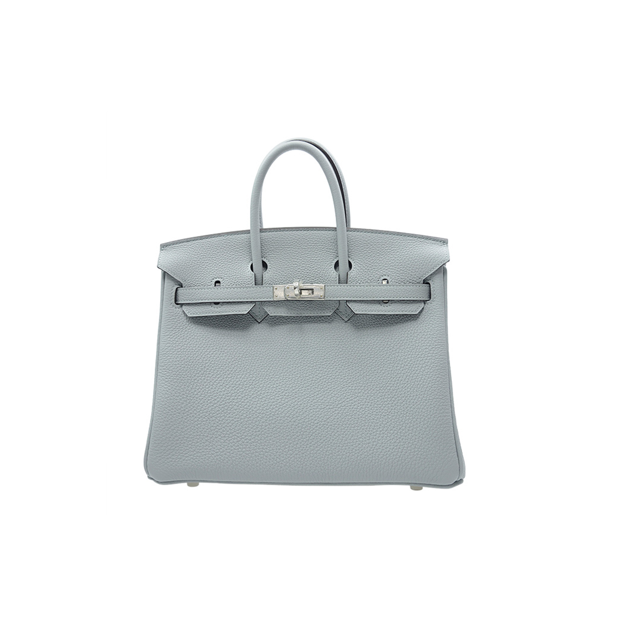 HERMES MASTER BIRKIN 30 TOGO LEATHER PEARL GREY SILVER BUCKLE BAG H028369CK08 (30*23*15cm)