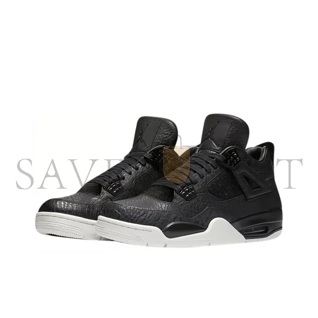 NIKE JORDAN 4 RETRO PONY HAIR BLACK 819139-010