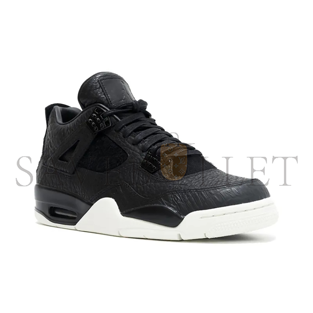 NIKE JORDAN 4 RETRO PONY HAIR BLACK 819139-010