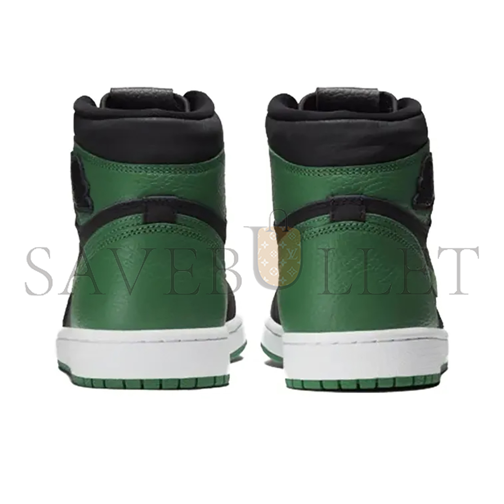 NIKE JORDAN 1 RETRO HIGH PINE GREEN BLACK 555088-030