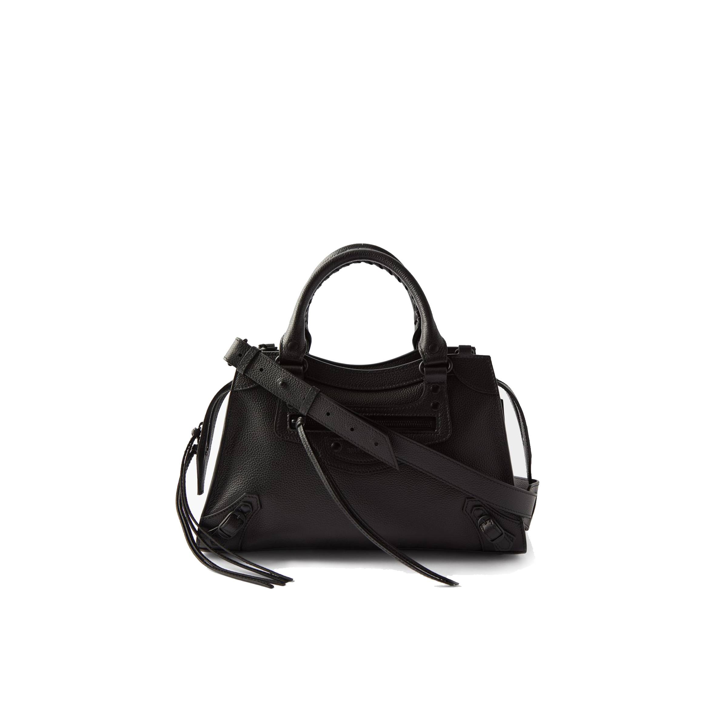 BALENCIAGA BLACK NEO CLASSIC CITY GRAINED-LEATHER BAG  MATCHESFASHION US (32.5*21*16.8cm)