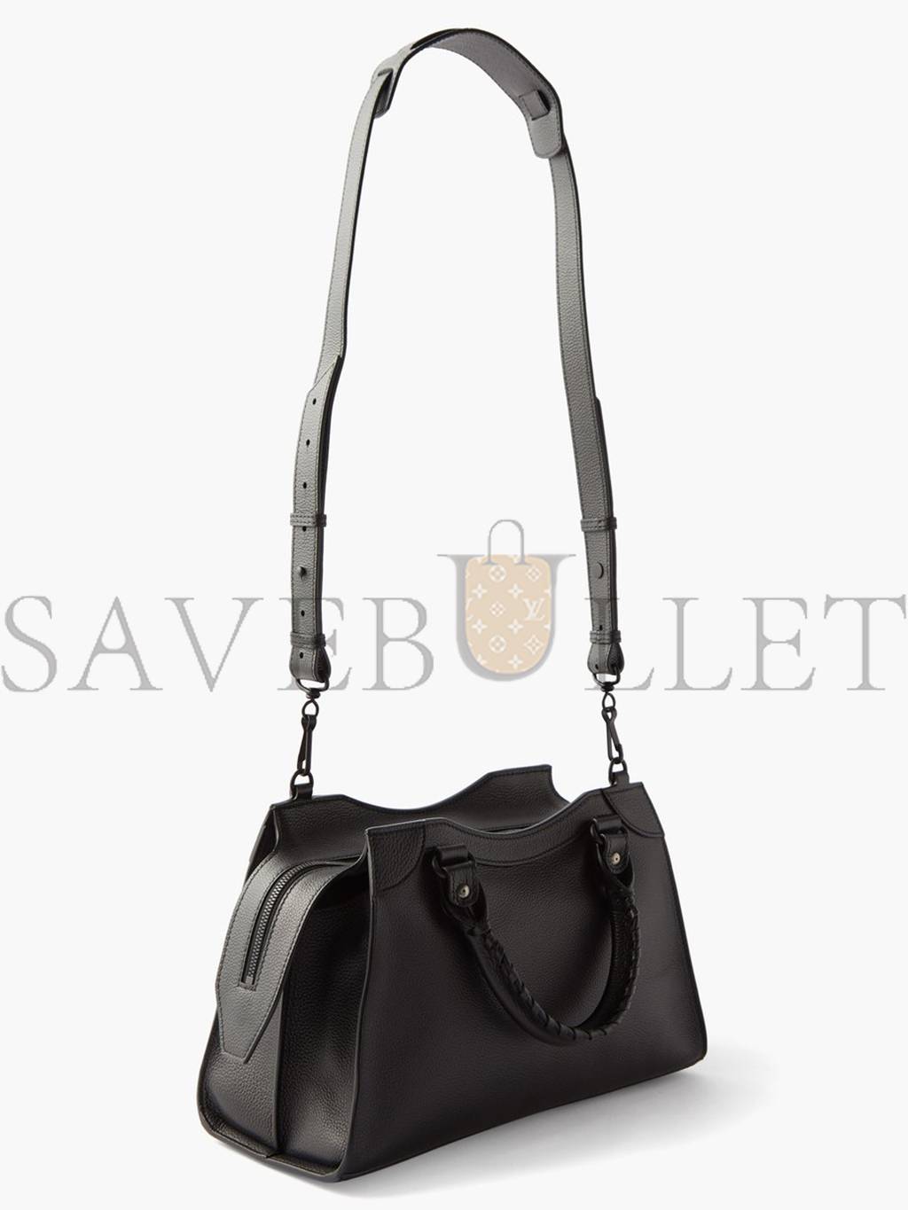 BALENCIAGA BLACK NEO CLASSIC CITY GRAINED-LEATHER BAG  MATCHESFASHION US (32.5*21*16.8cm)