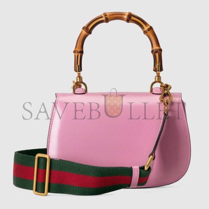 GUCCI BAMBOO 1947 SMALL TOP HANDLE BAG 675797  (21*15*7cm)