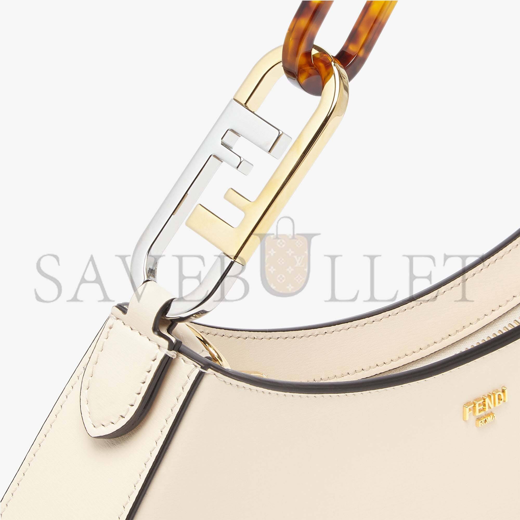 FENDI O’LOCK SWING - CAMELLIA LEATHER POUCH 8BS068AHM0F1DMY (32*11*5cm)