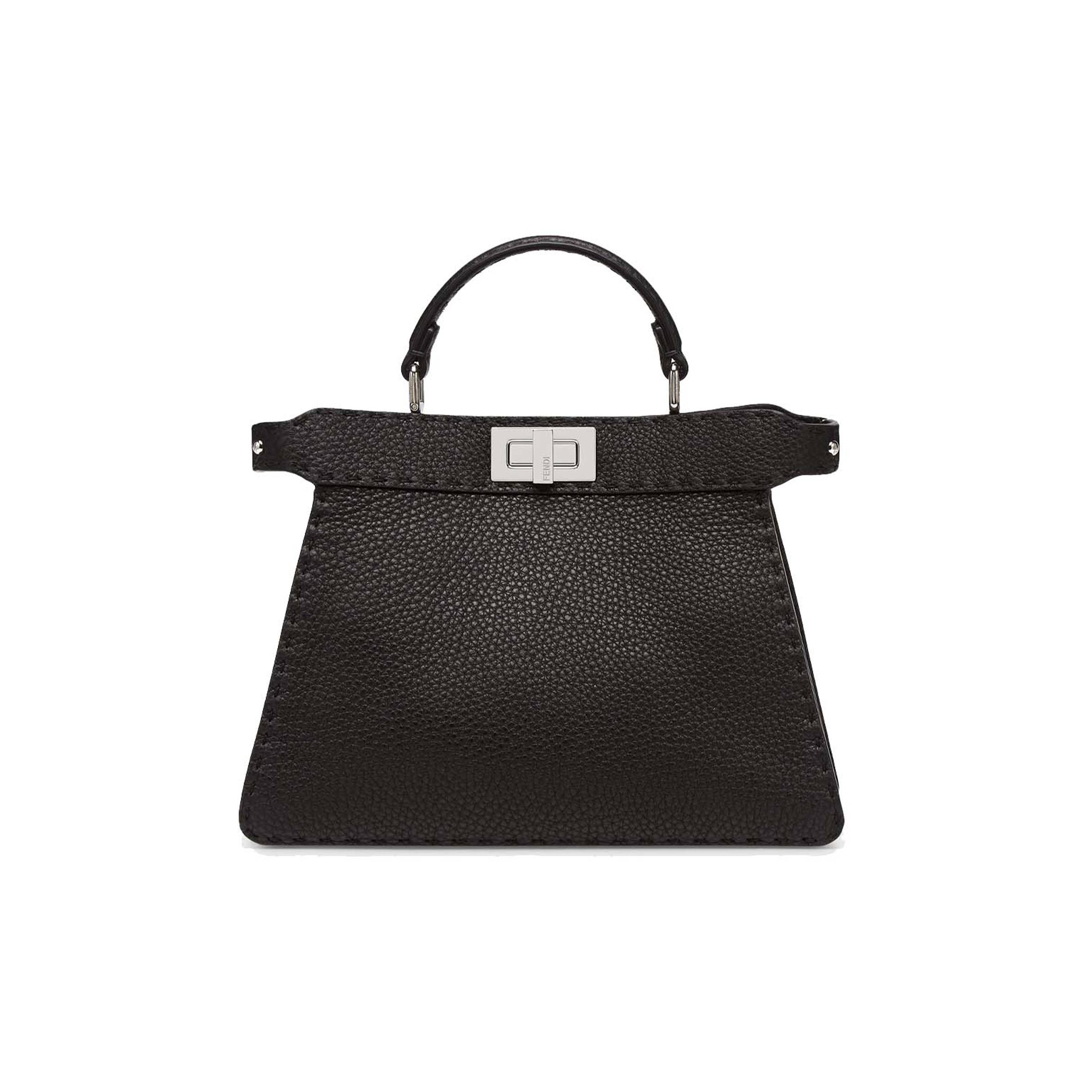 FENDI PEEKABOO I SEEU SMALL - BLACK SELLERIA BAG 8BN327ADYLF1EEJ (27*21*11cm)