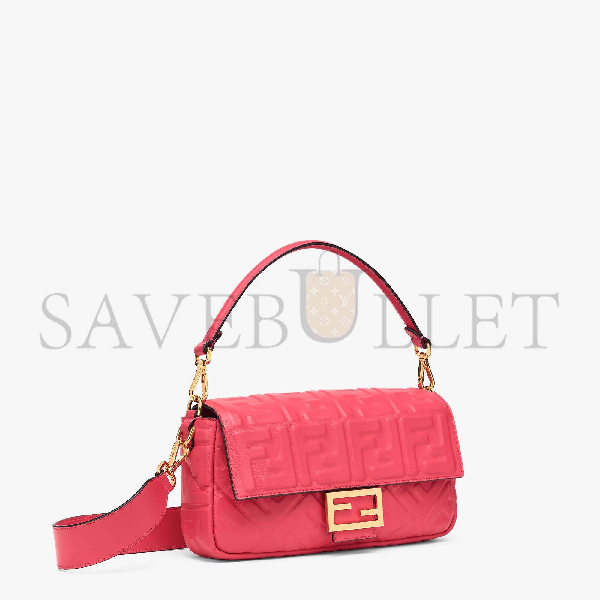 FENDI BAGUETTE - RED NAPPA LEATHER BAG 8BR600A72VF1844 (27*15*6cm)