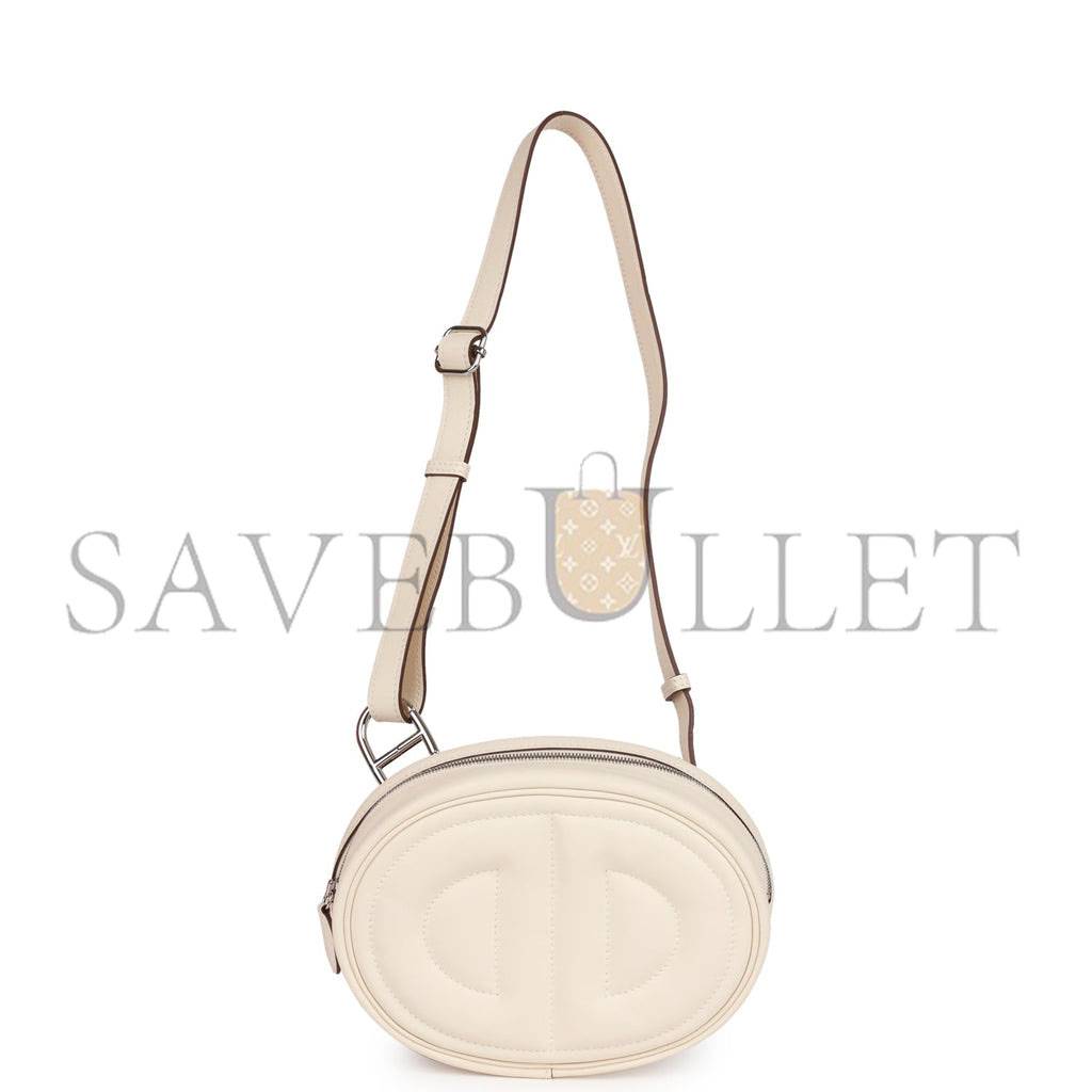 HERMES IN-THE-LOOP BELT BAG NATA SWIFT PALLADIUM HARDWARE (19cm)