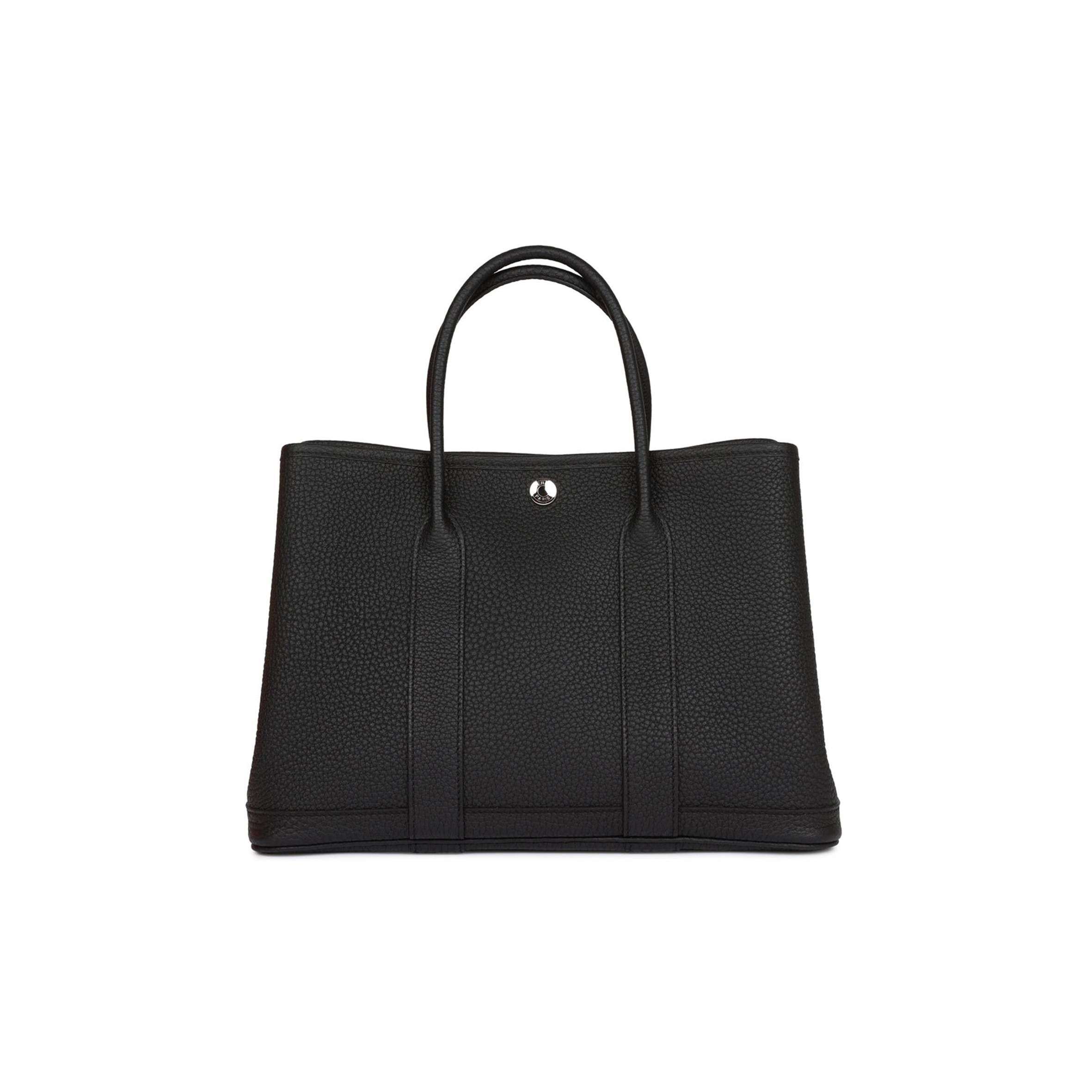 HERMES GARDEN PARTY 30 BLACK NEGONDA PALLADIUM HARDWARE (30*21*13cm)