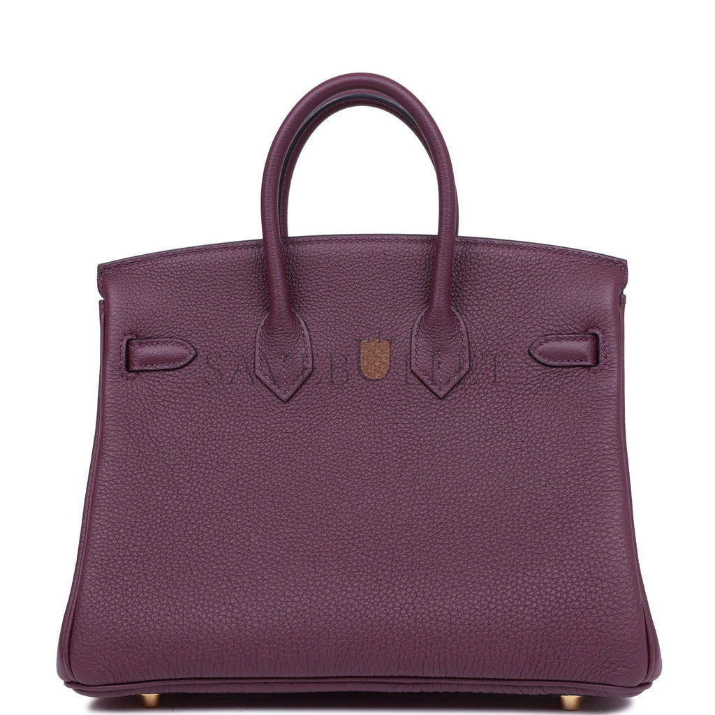 HERMES BIRKIN 25 CASSIS TOGO GOLD HARDWARE  (25cm)