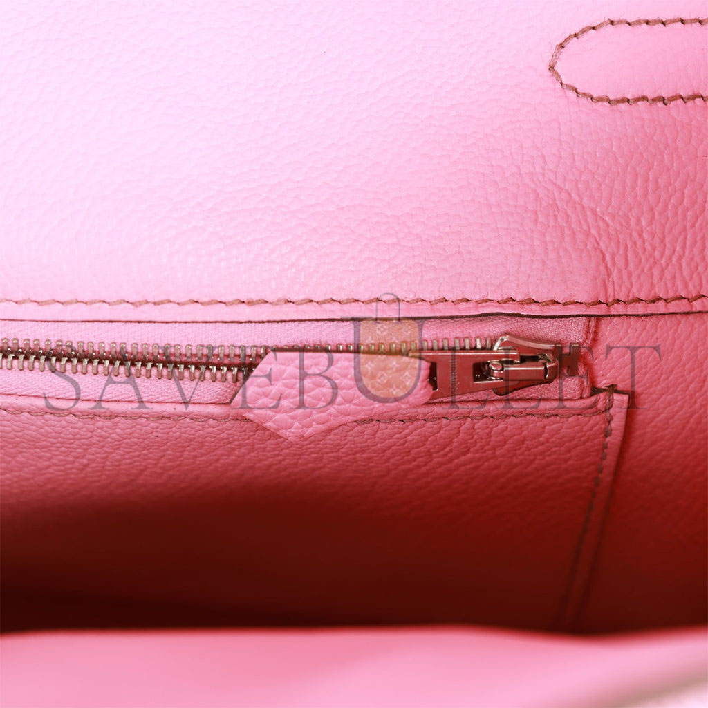 HERMES BIRKIN 35 BUBBLEGUM TOGO PALLADIUM HARDWARE (35cm)