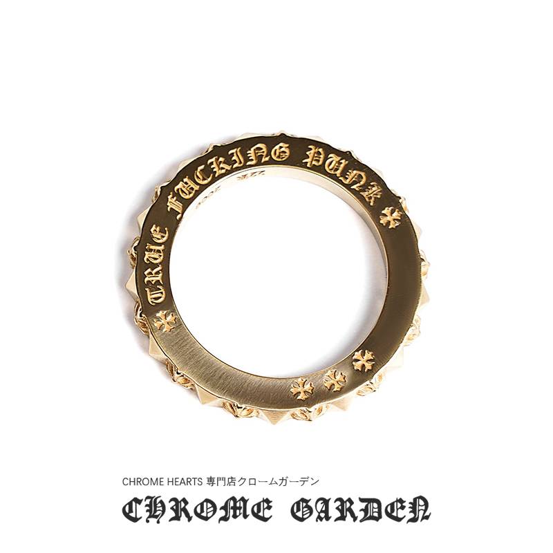 CHROME HEARTS 22K GOLD TRUE FUCKING PUNK RING