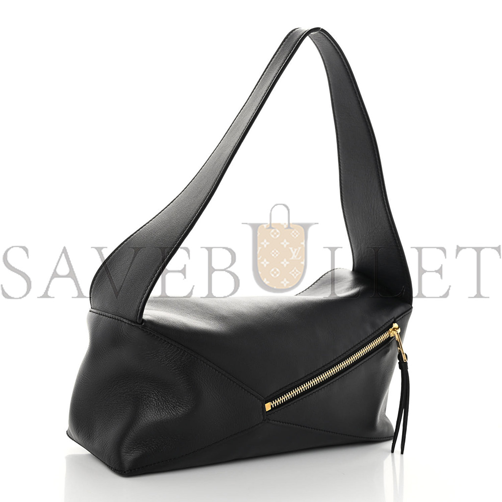 LOEWE CALFSKIN PUZZLE HOBO BLACK (29*14*11cm)