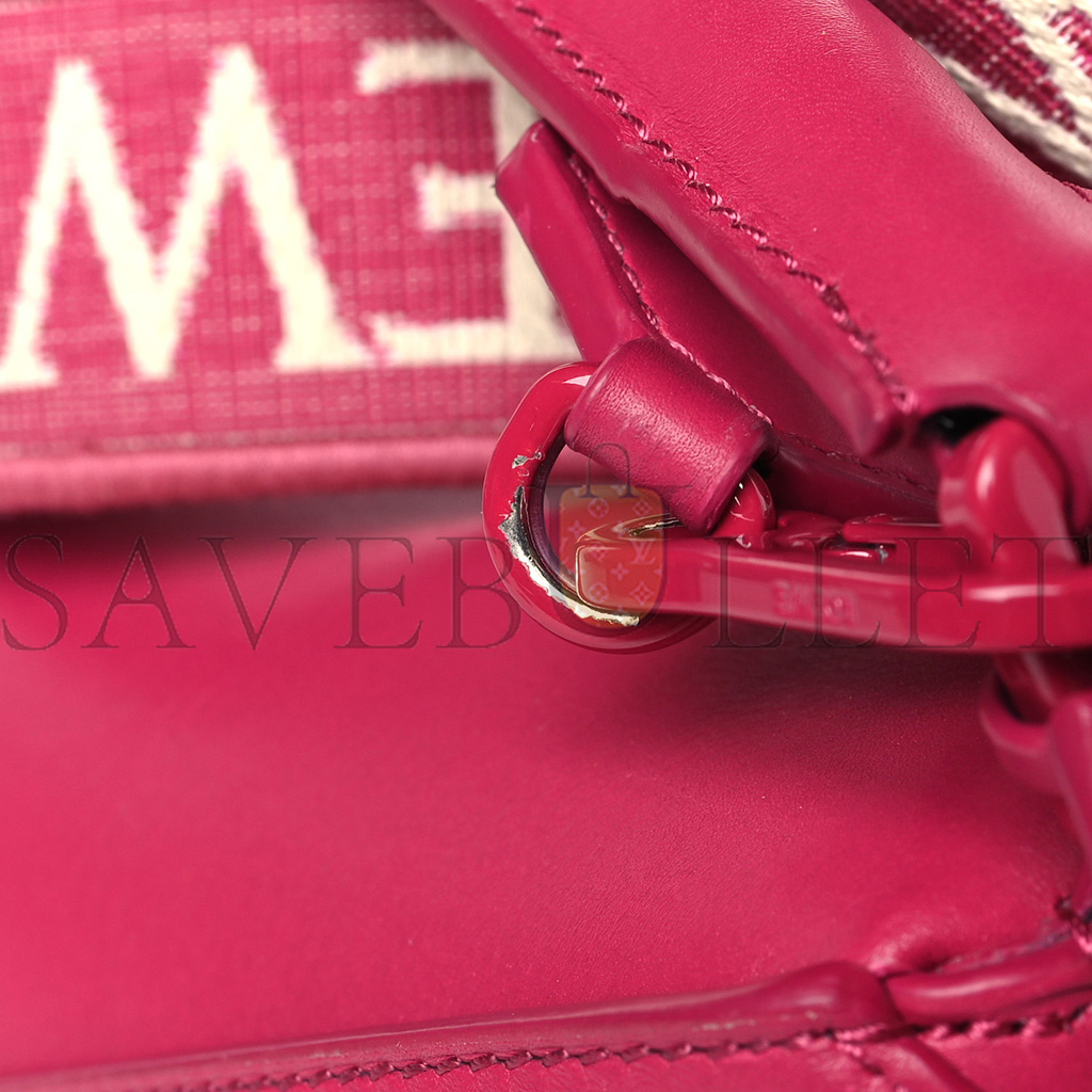 LOEWE SATIN CALFSKIN MONOCHROME SMALL PUZZLE EDGE BAG RUBY RED GLAZE (24*16.5*10.5cm)