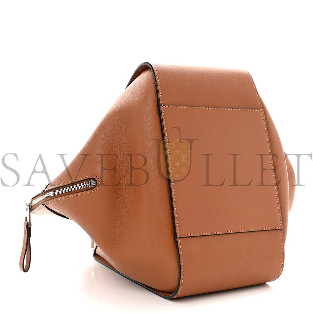 LOEWE CALFSKIN SMALL HAMMOCK SHOULDER BAG TAN (30*25*13.5cm)