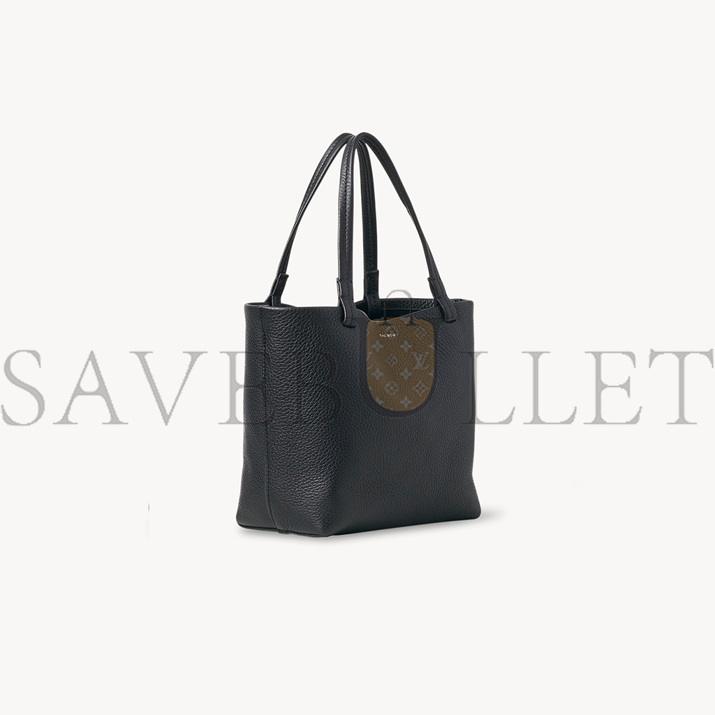 THE ROW SMALL PARK TOTE BAG IN LEATHER BLACK W1199L129BLPL (18*29*10cm)