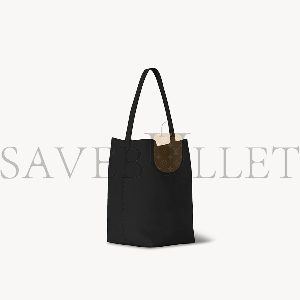 THE ROW SMALL NS PARK TOTE BAG IN NUBUCK BLACK W1314L87BLK (25*22*12cm)