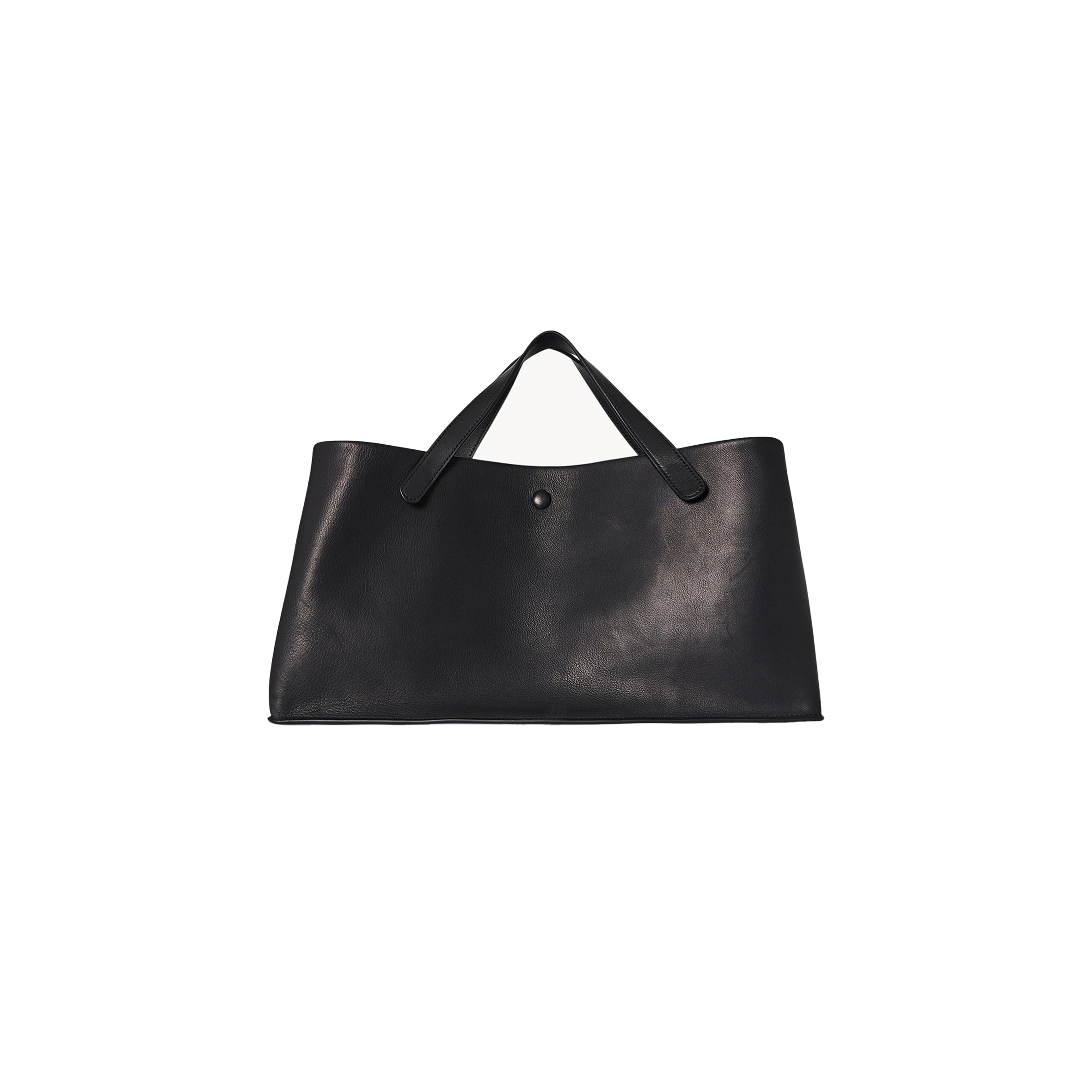 THE ROW IDAHO BAG IN LEATHER BLACK W1593L72BLSG (35*20*17cm)