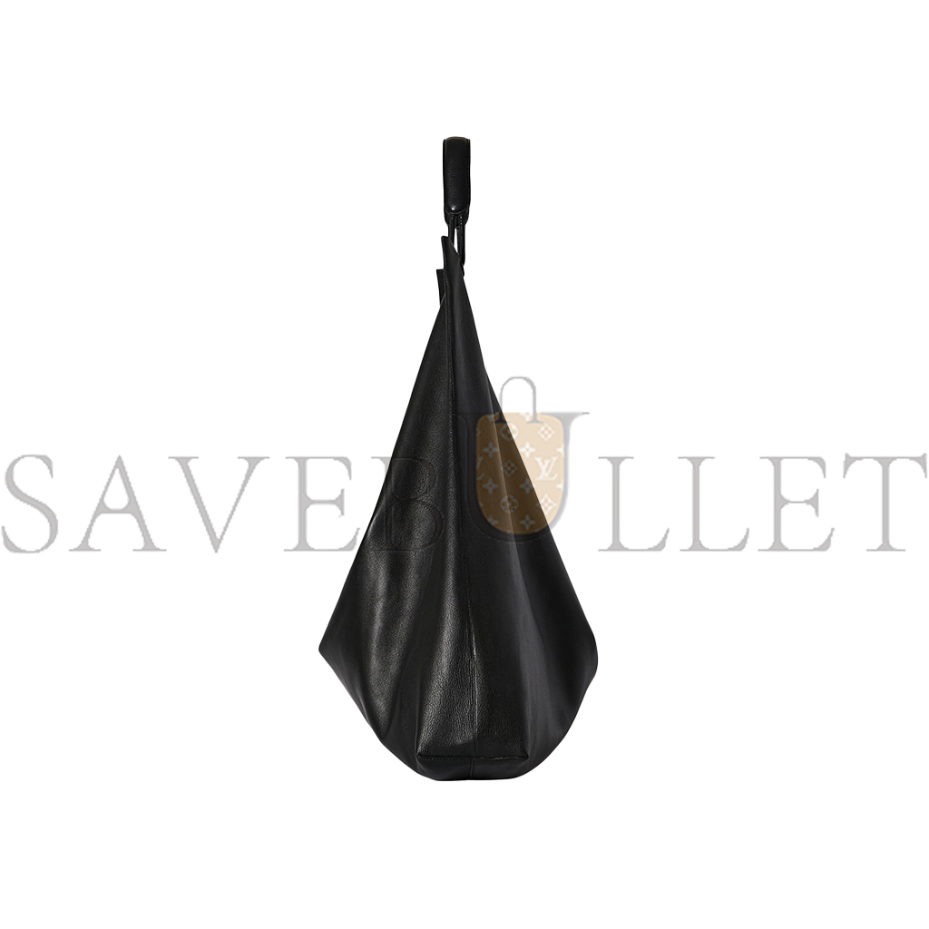 THE ROW BINDLE 3 BAG IN LEATHER BLACK W1623L108BLKBL (28*31*14cm)