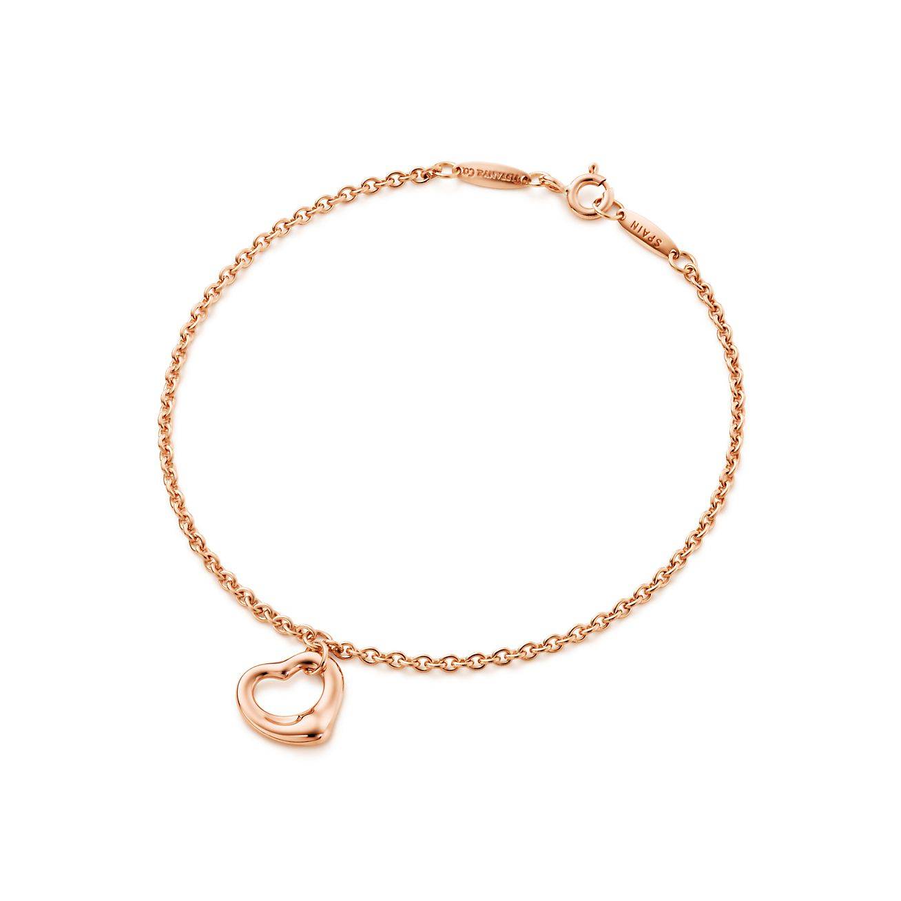 TIFFANY  ELSA PERETTI® OPEN HEART BRACELET IN ROSE GOLD, 11 MM