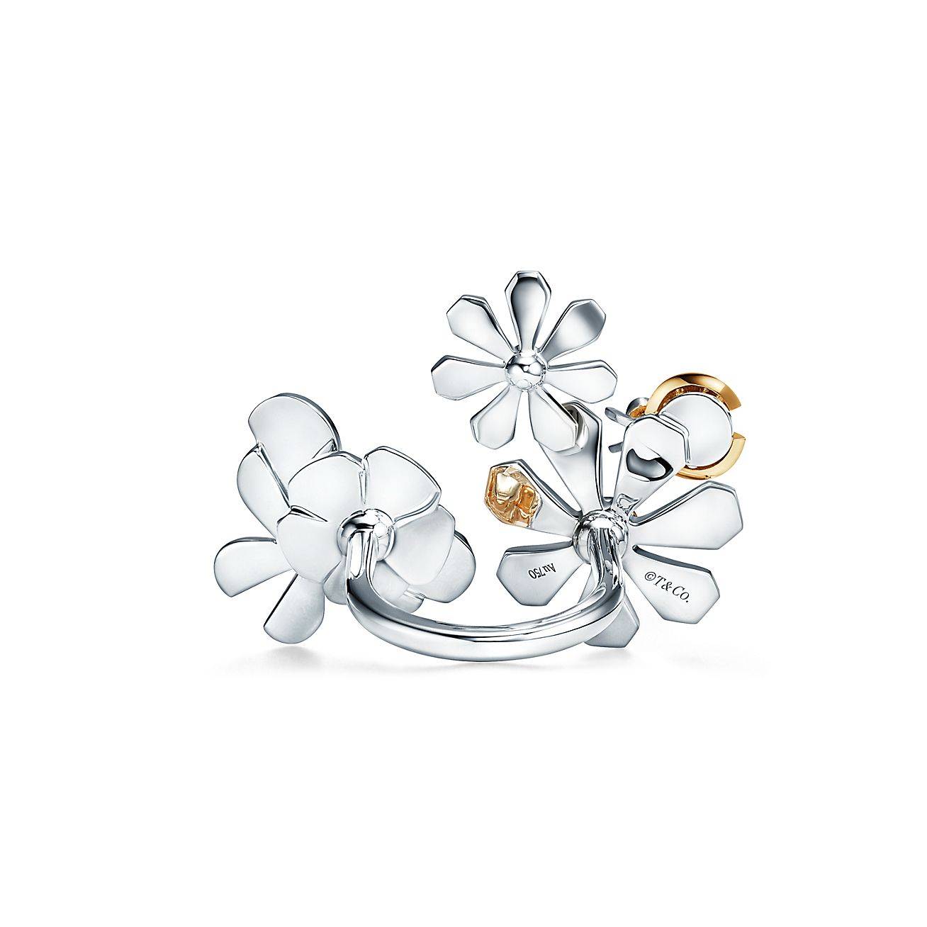 TIFFANY RETURN TO TIFFANY® LOVE BUGS CLUSTER RING IN STERLING SILVER AND 18K GOLD