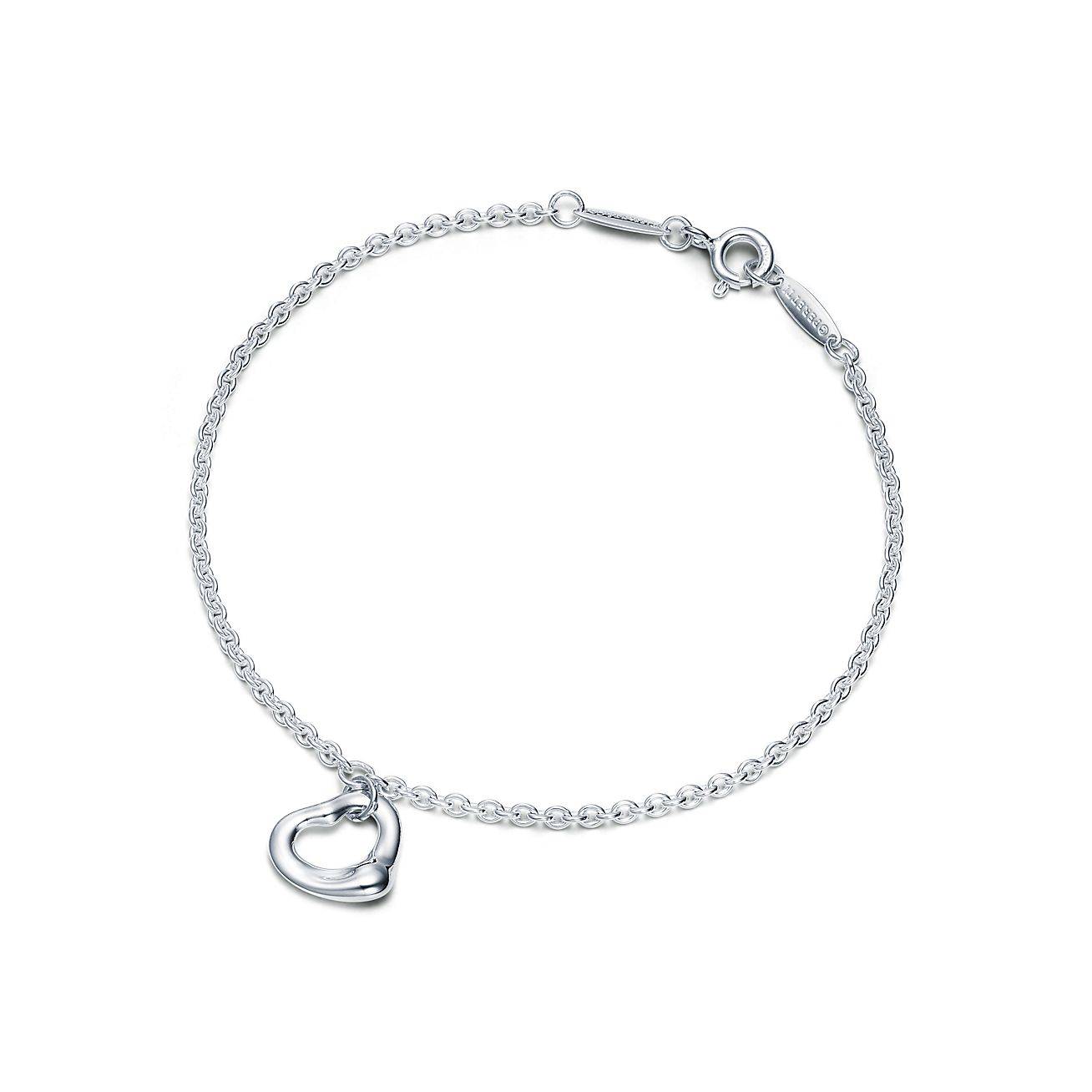 TIFFANY  ELSA PERETTI® OPEN HEART BRACELET IN SILVER, 11 MM