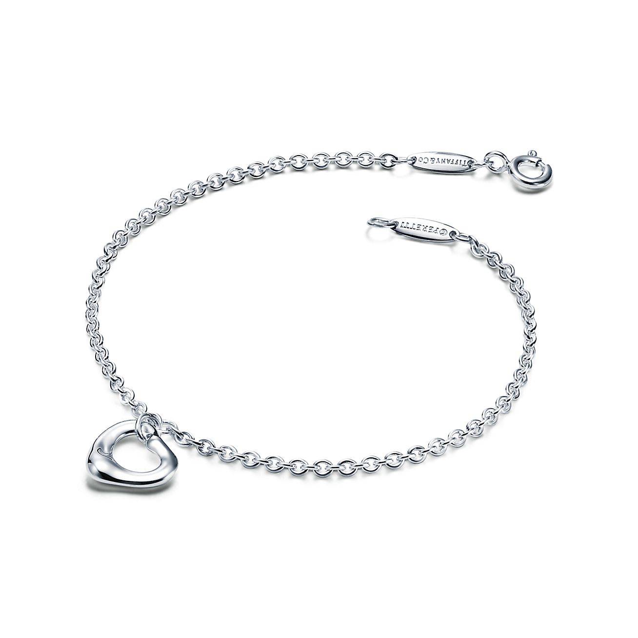 TIFFANY  ELSA PERETTI® OPEN HEART BRACELET IN SILVER, 11 MM