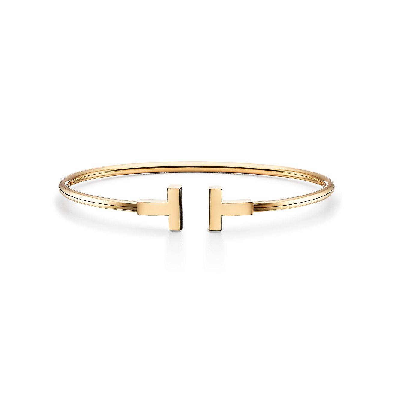 TIFFANY T WIRE BRACELET IN 18K GOLD