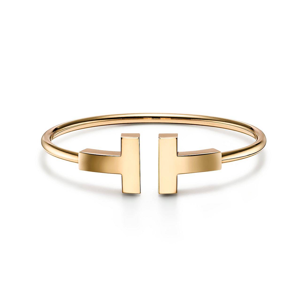 TIFFANY T WIDE WIRE BRACELET IN 18K GOLD