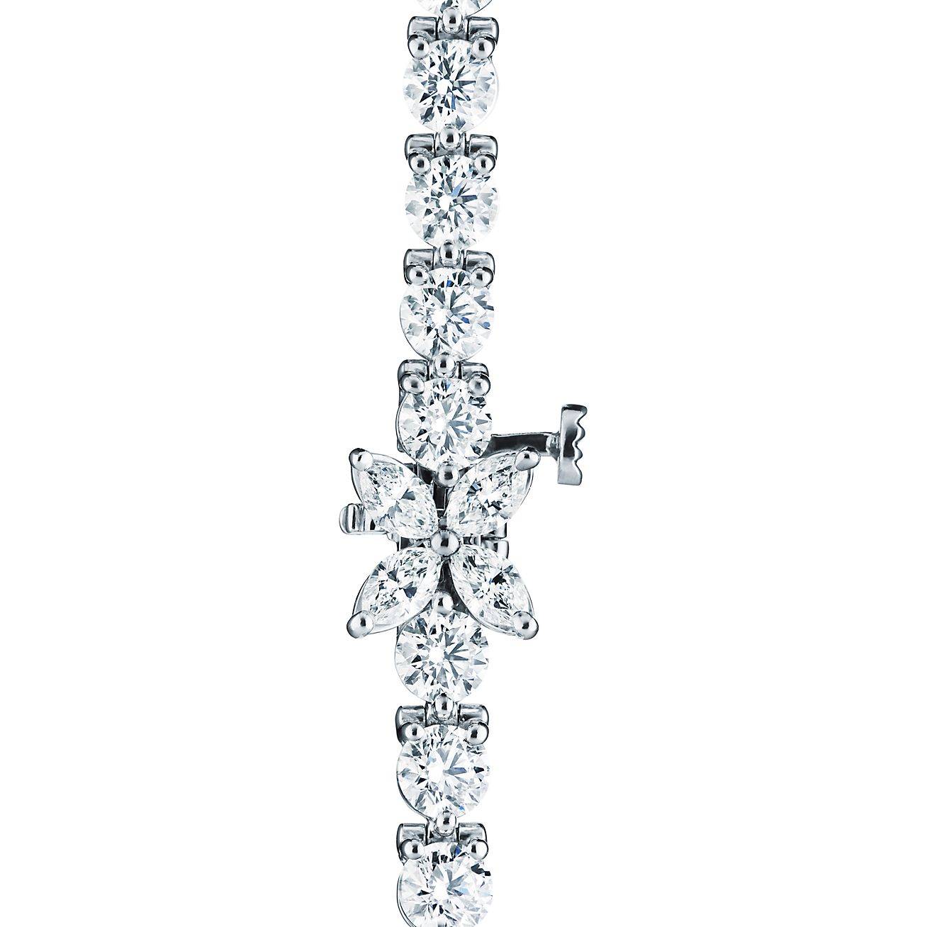 TIFFANY VICTORIA® TENNIS BRACELET IN PLATINUM WITH DIAMONDS