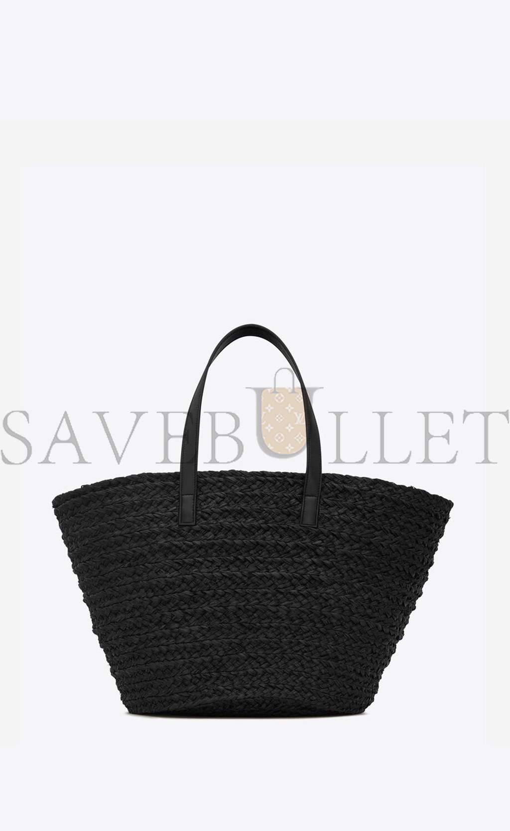 YSL PANIER MEDIUM BAG IN RAFFIA 693242GQTHE1000 (30*27*20cm)